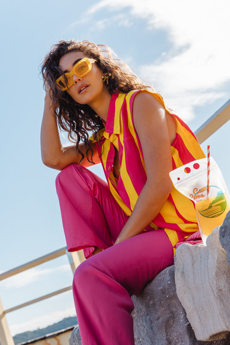 ROMANZA PANT - MAGENTA