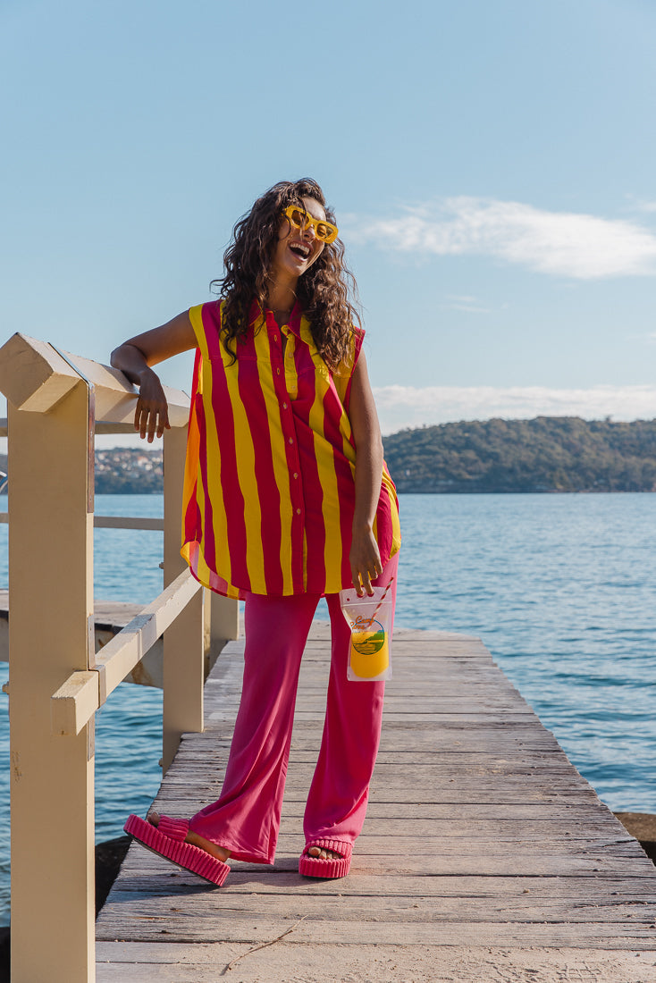 ROMANZA PANT - MAGENTA
