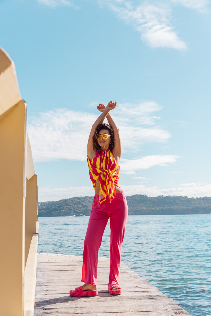 ROMANZA PANT - MAGENTA