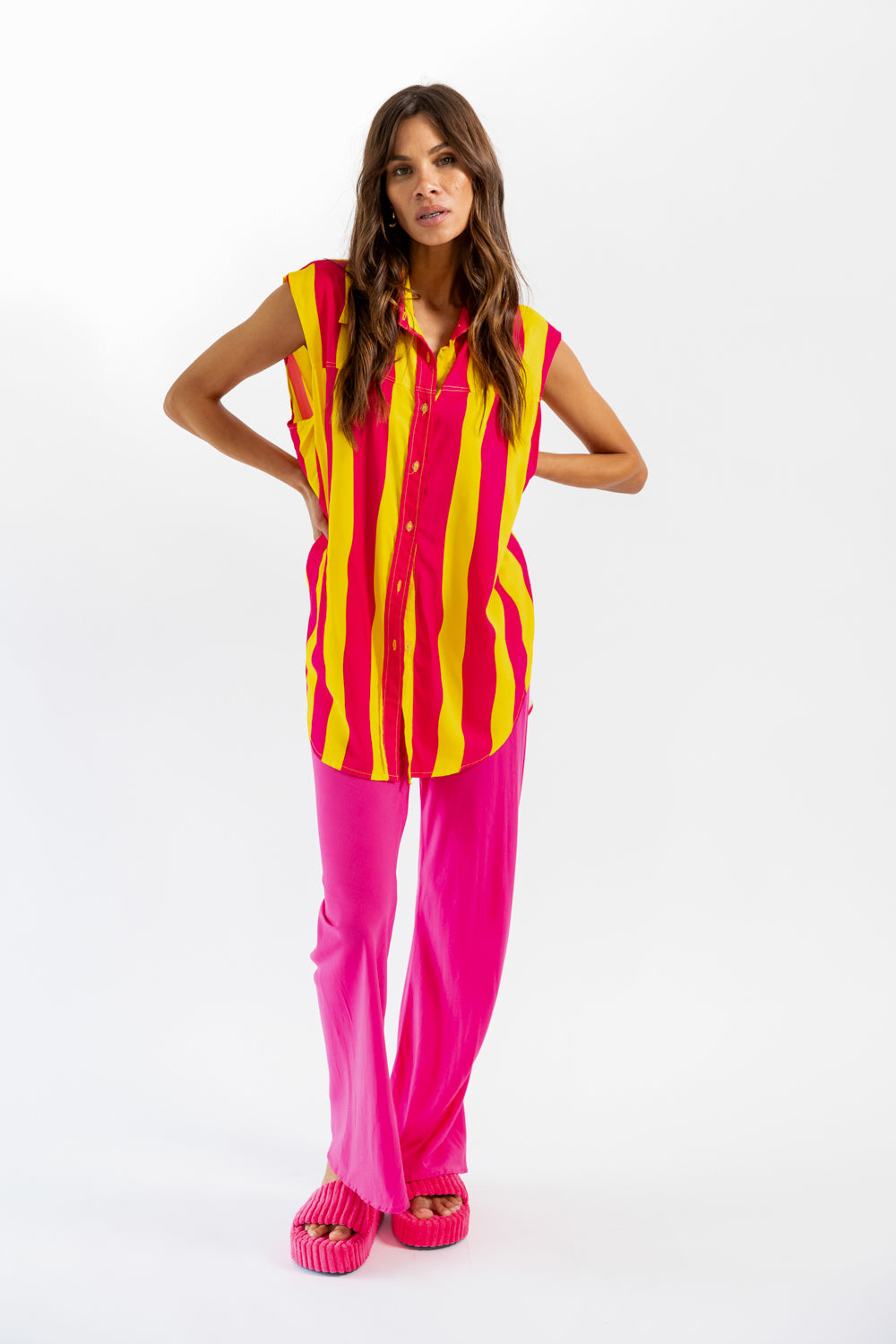 ROMANZA PANT - MAGENTA