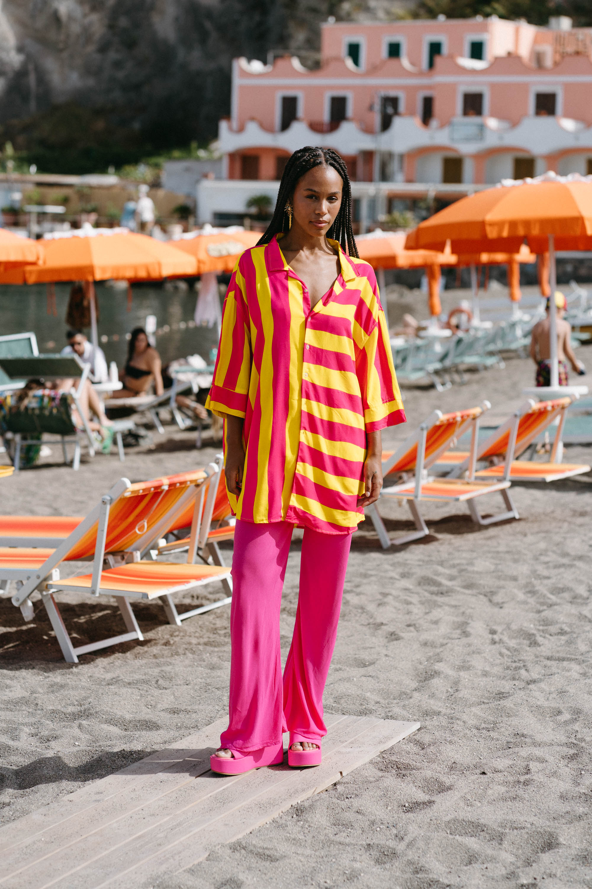 ROMANZA PANT - MAGENTA