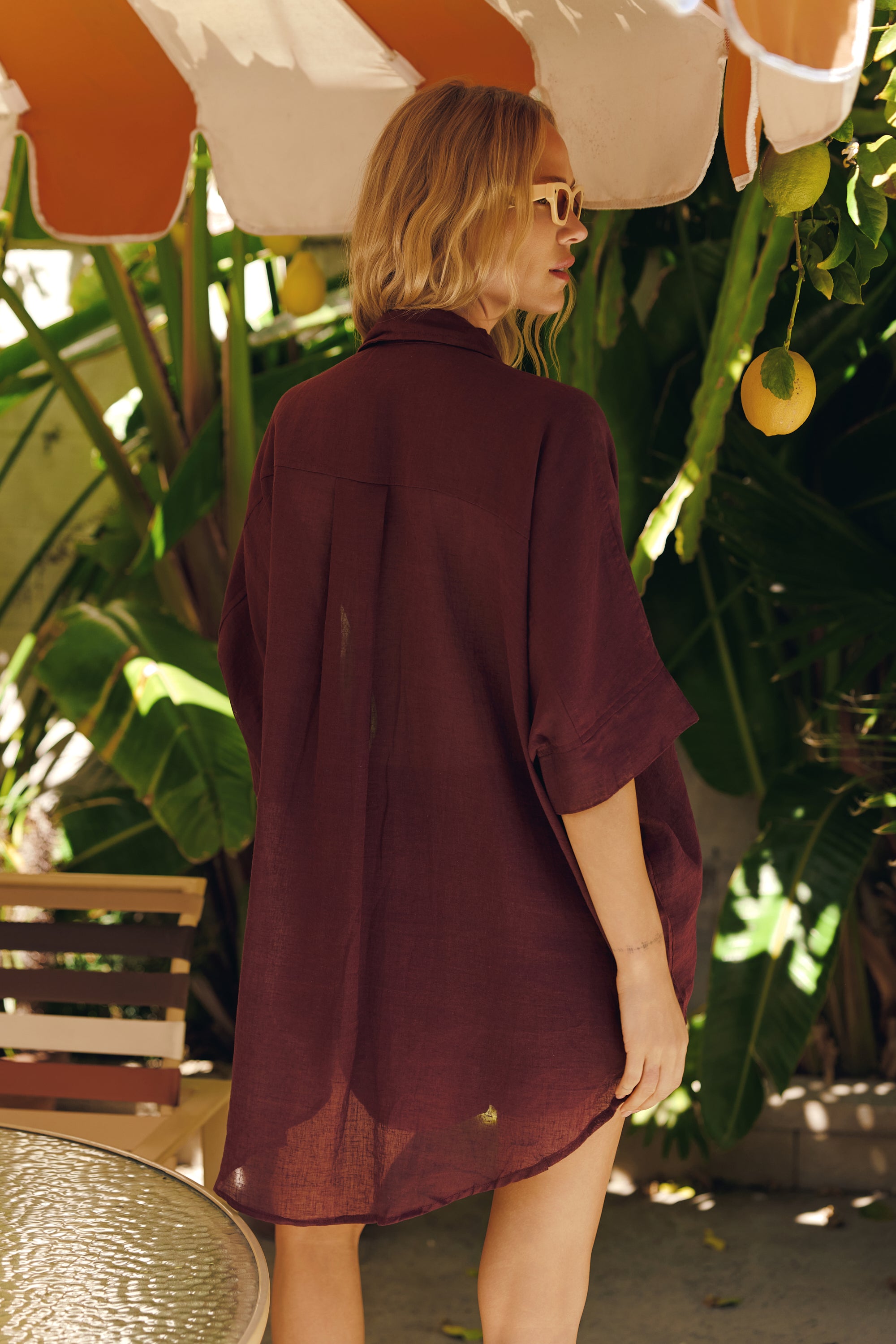 TULUM TOP - MERLOT