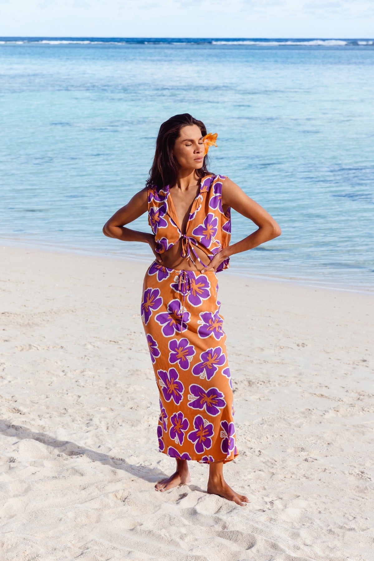 MENDOZA MAXI SKIRT - CALYPSO