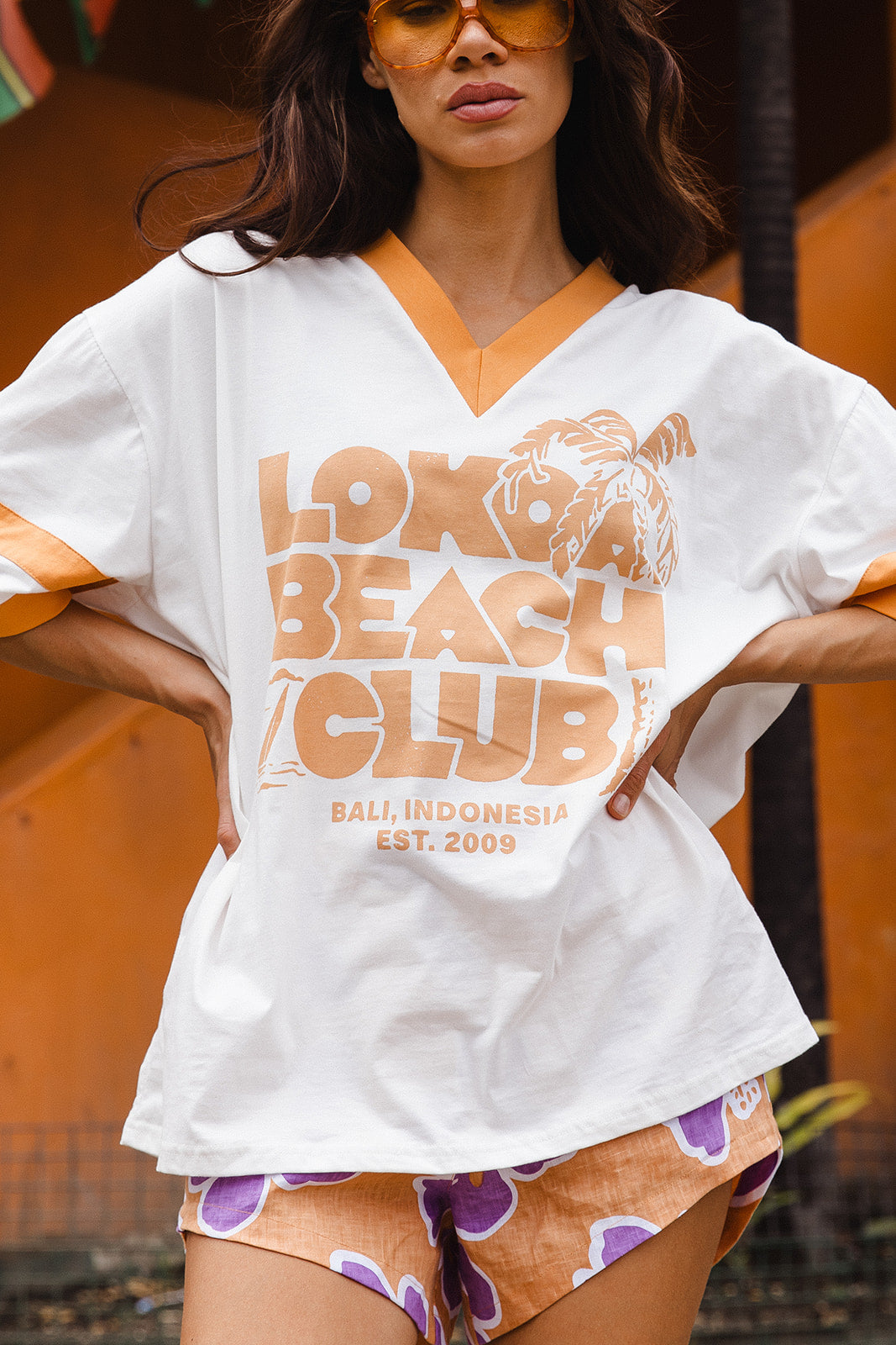 BEACH CLUB TEE - BUTTERSCOTCH