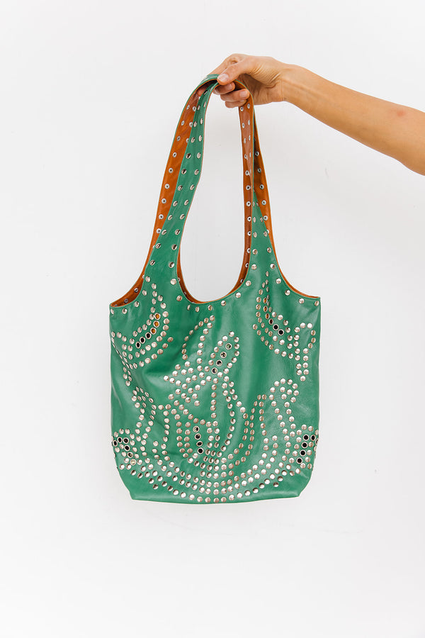 LOTUS BAG - EMERALD