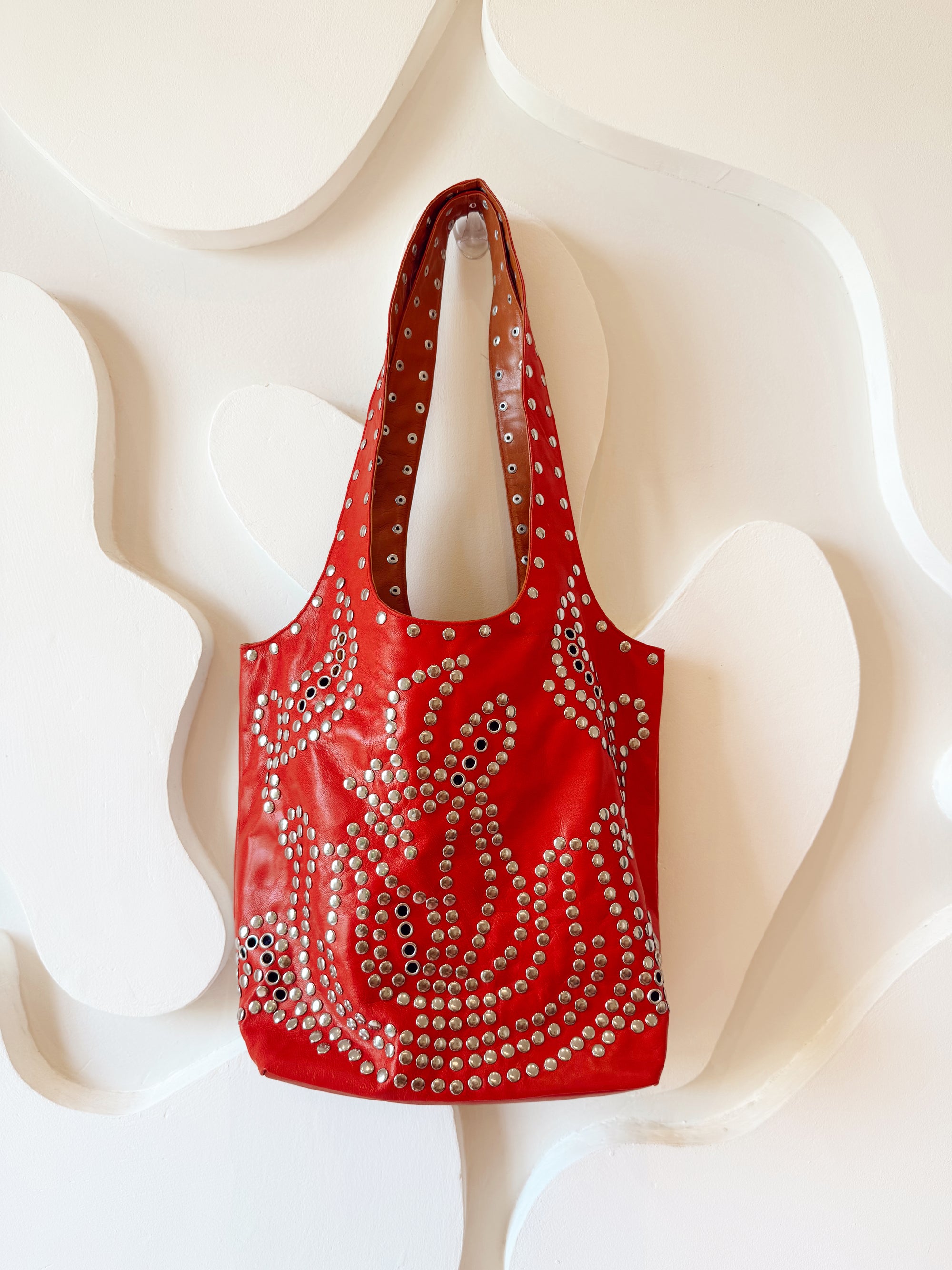 LOTUS BAG - RUBY RED