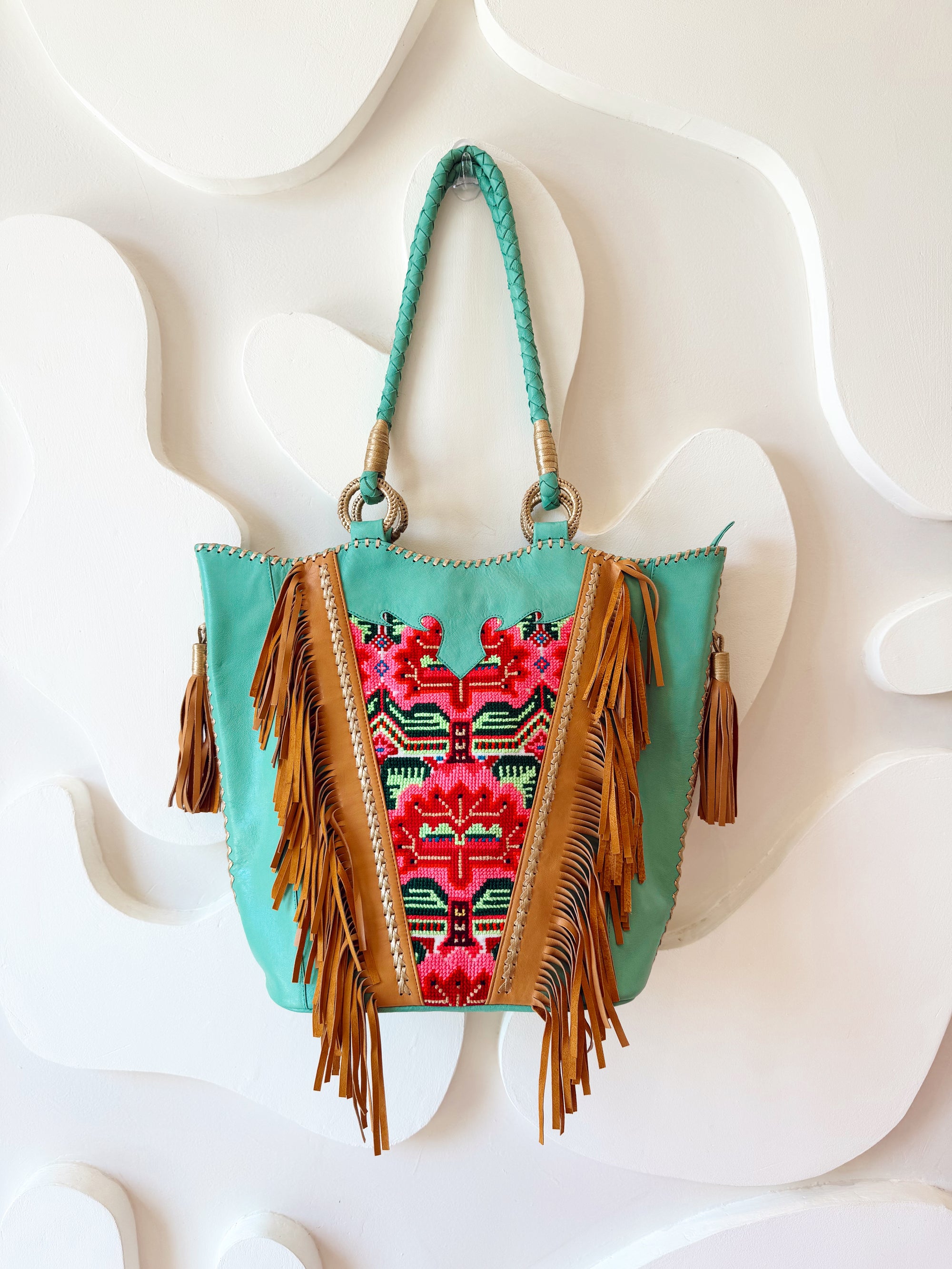 LES TROPIC TOTE - SPEARMINT