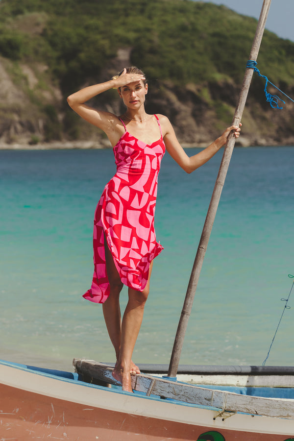 VALENTINA MIDI DRESS - ROCOCO