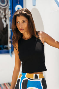 TABA TANK TOP - BLACK