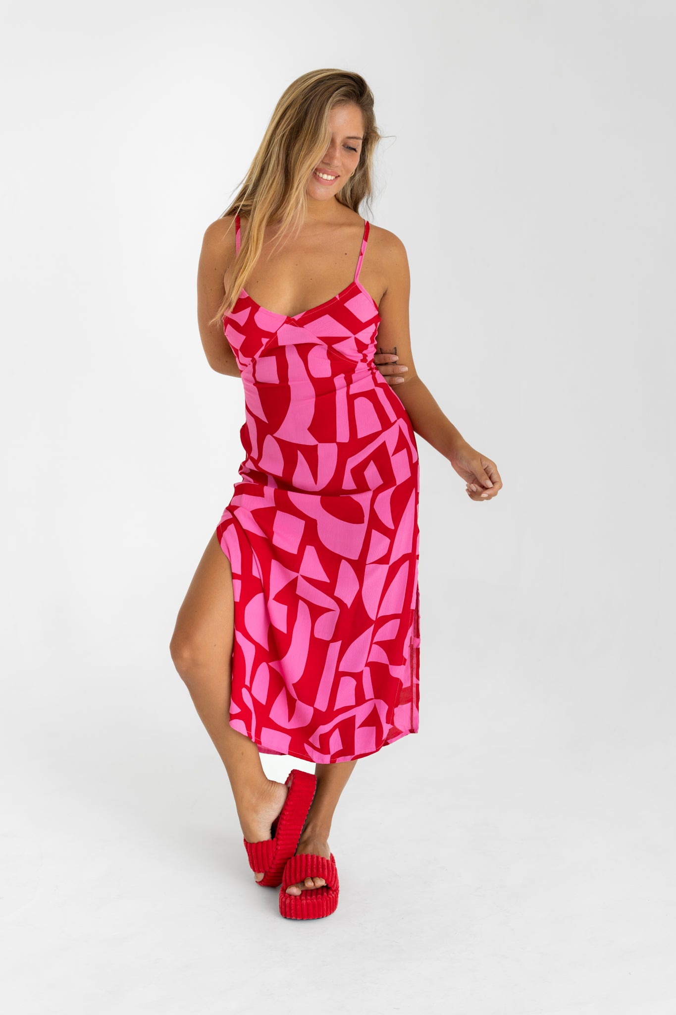 VALENTINA MIDI DRESS - ROCOCO