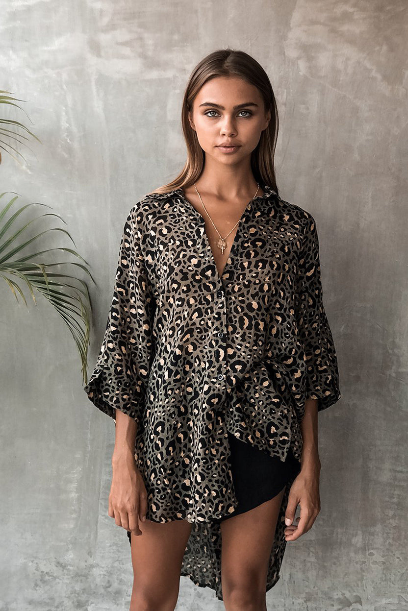 TULUM TOP - SAFARI OLIVE