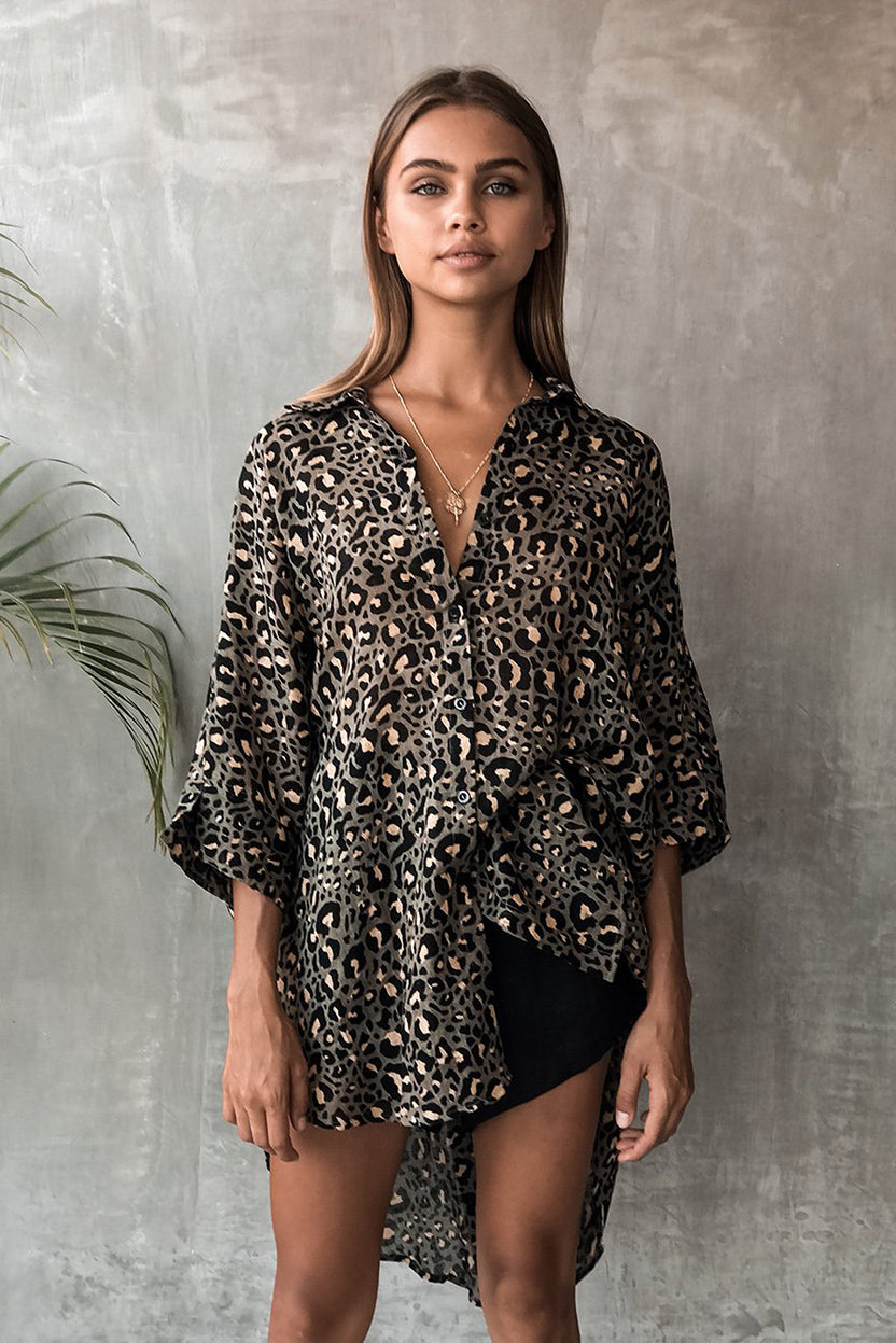 TULUM TOP - SAFARI OLIVE