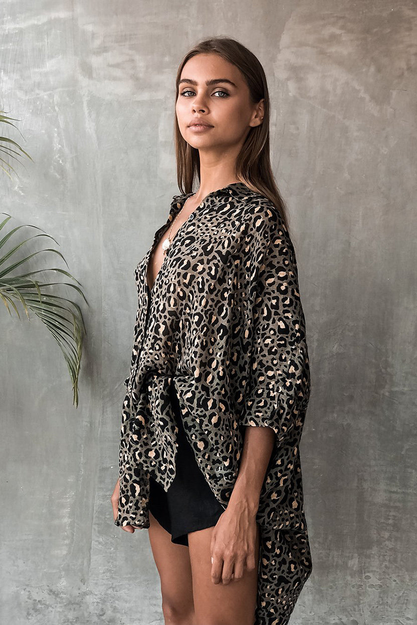 TULUM TOP - SAFARI OLIVE