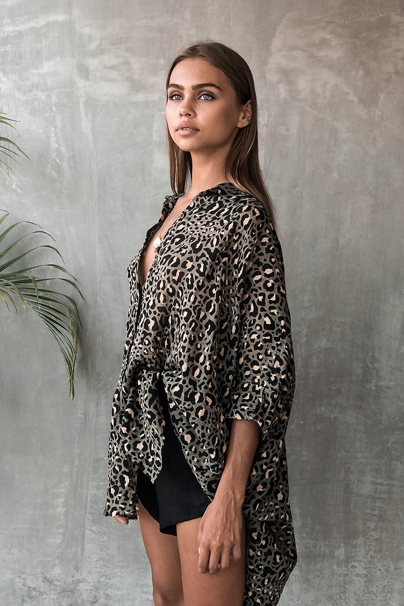 TULUM TOP - SAFARI OLIVE