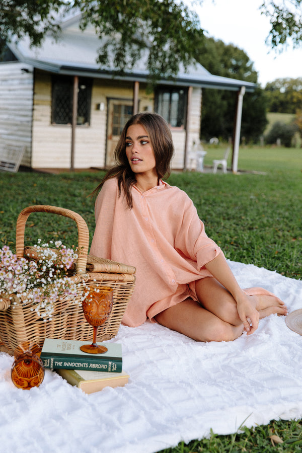 TULUM TOP - PEACH