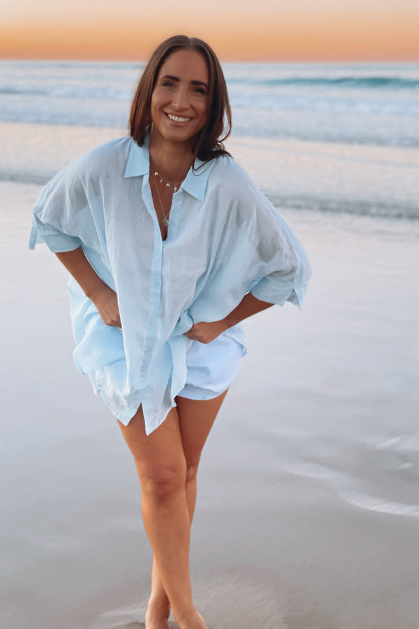 TULUM TOP - BLUEBELL