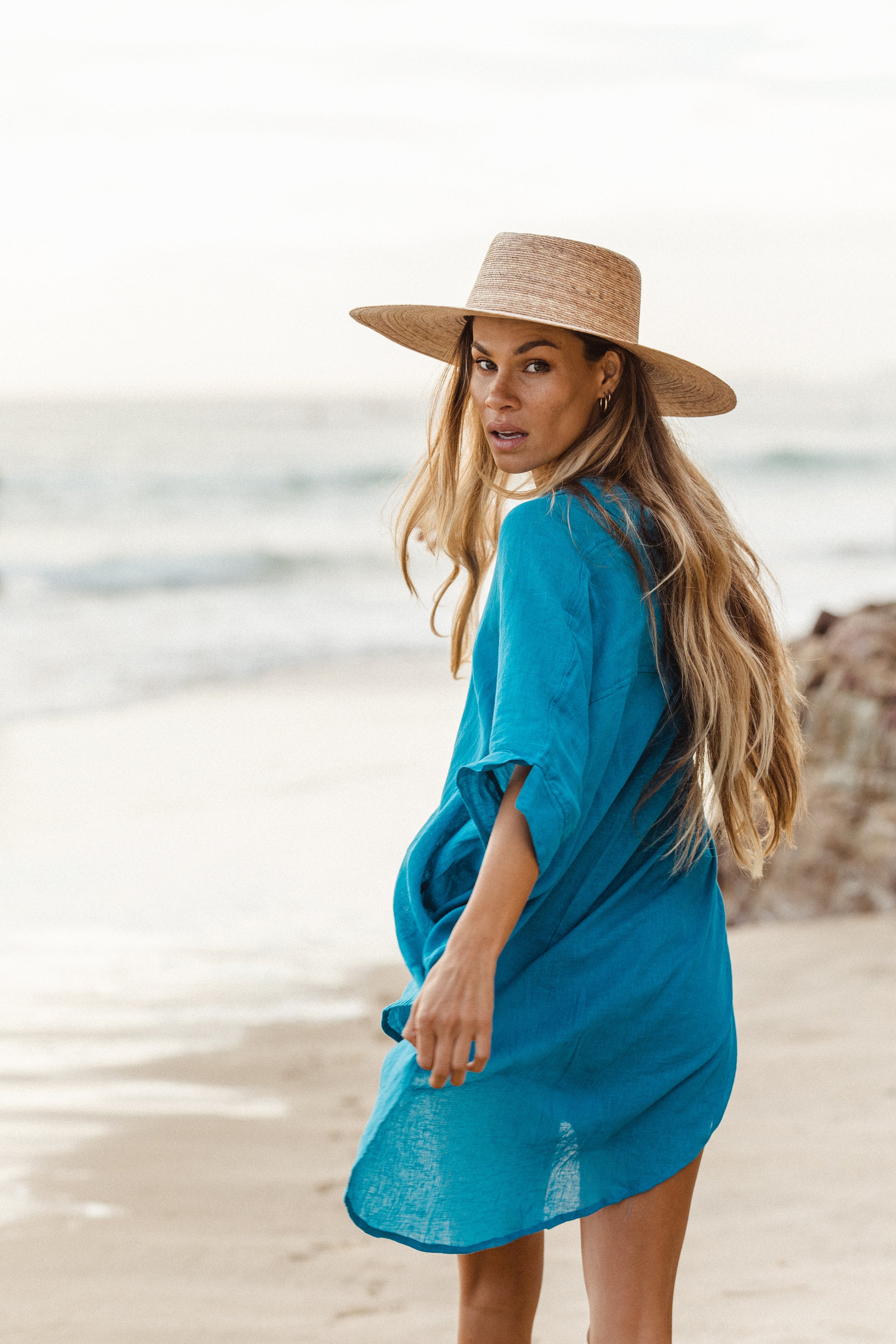 TULUM TOP - MARINE